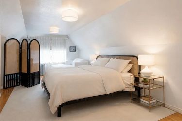 Crate and Barrell Anise King Bed + Screen