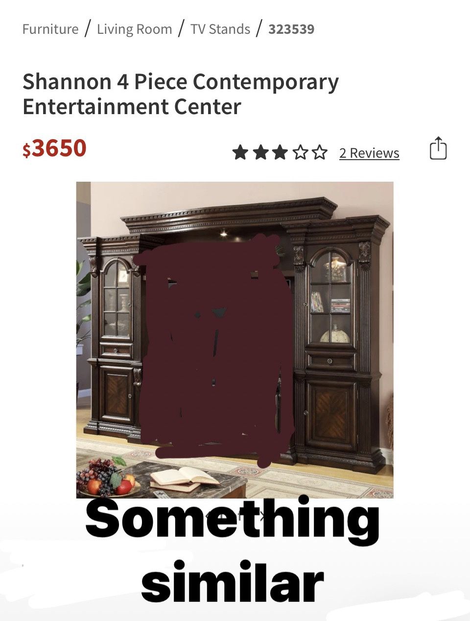 Entertainment Center Cabinets $300