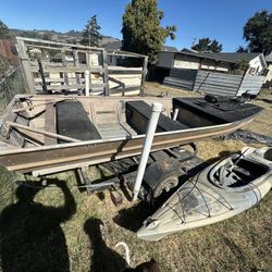 14ft Aluminum Flat Bottom John Boat 