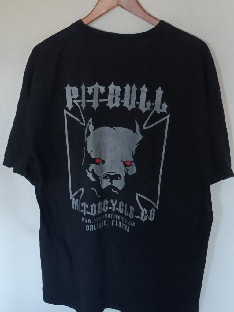 Pitbull motorcycles Tshirt Size 2xl 