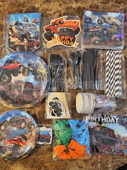 Monster Truck Birthday Decorations 
