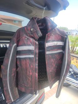 Hein Gericke Leather Motorcycle Jacket LADIES SIZE 10