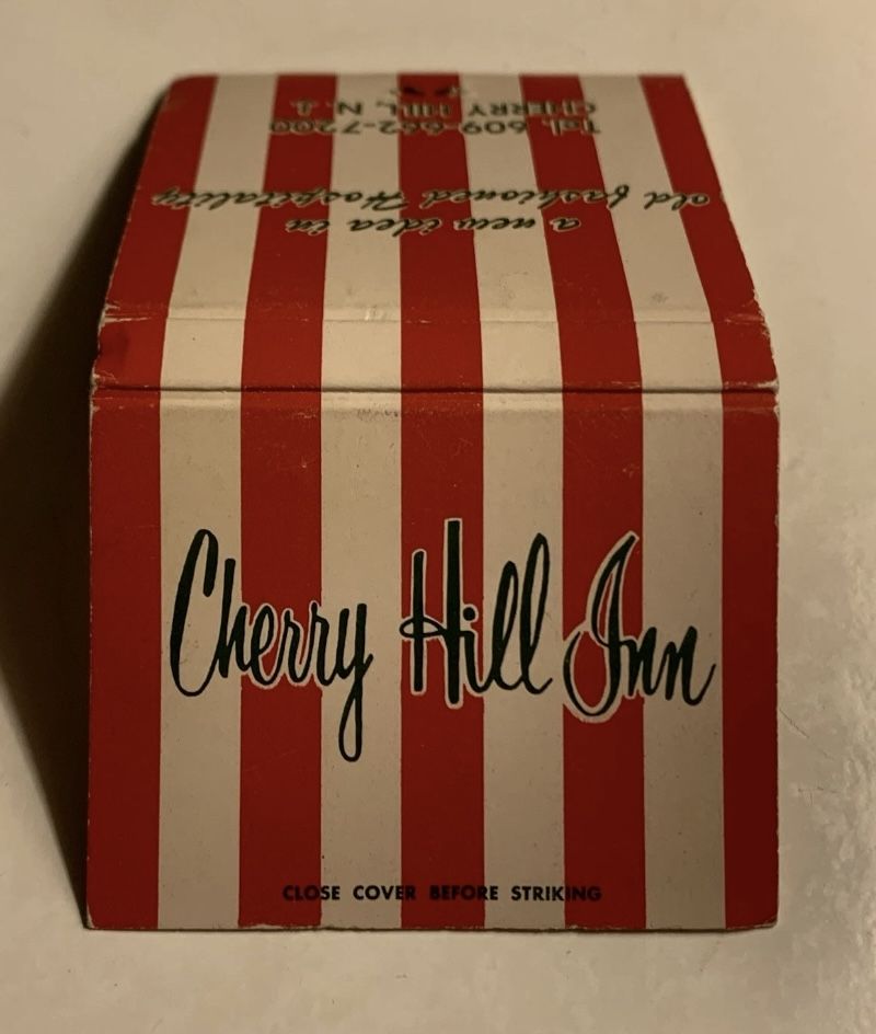Cherry Hill ~ New Jersey (NJ) ~ Cherry Hill Inn ~ Hard to Find ~ Vintage Matchbook ~