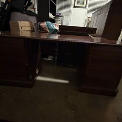 A Full Set For An Office / Room. It’s A Desk And Upper Shelf With It