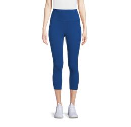 NEW AVIA PULL ON ACTIVE CAPRI LEGGINGS OCEAN BLUE S SMALL SHORTS