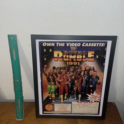 WWF Royal Rumble 1991 / Magazine Print Ad Frame 