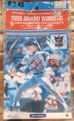 1988 MLB Award Winners Photo Prints (5)  - Limited Edition - Dodgers, Mets