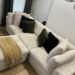 Beige 4-piece Sectional 