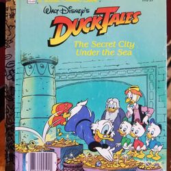 Little Golden Book #102-57/64 Disney's Duck Tales The Secret City Under the Sea