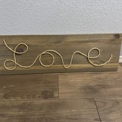 “Love” wall decor