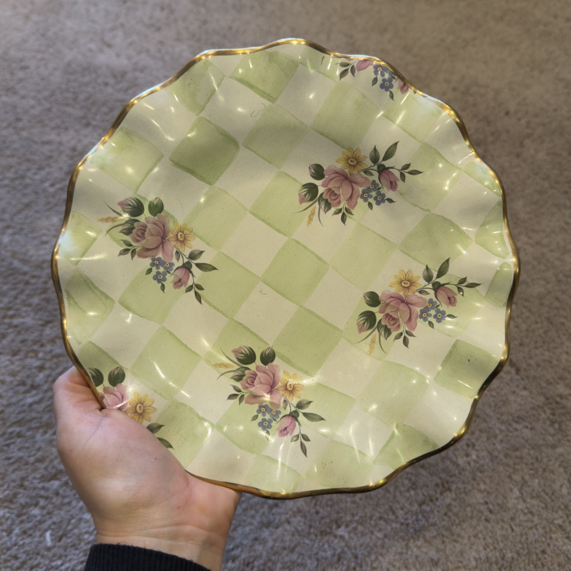 Mackenzie Childs Sweat pea Salad Plate