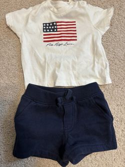 3/6 Month Ralph Lauren Baby Short Outfit 