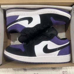 2019 Jordan 1 Low Court Purple YOUTH