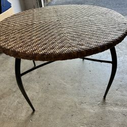 Old Wicker Table Mint Condition 