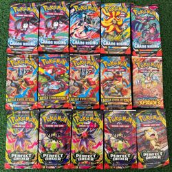 Pokémon TCG Booster Packs - 15 Packs Total