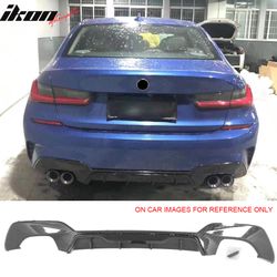 Fits 2019-2022 BMW Pre LCI G20 3 Series Carbon Fiber Print Rear Diffuser M340 Style