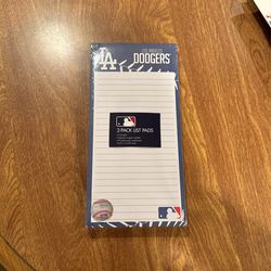 2 Pack List Pads… LA Dodgers 