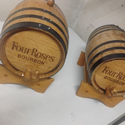 Four Roses Wooden Barrels 