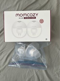 Momcozy Breast Pump, Double-Sealed Flange for Comfort - 24mm, 2 Pack Ash Gray