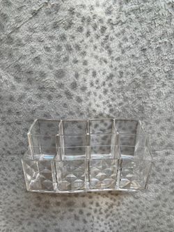 8 space acrylic makeup brush organizer