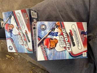 2025 MLB Topps Chrome Blaster Boxes  Baseball trading Cards