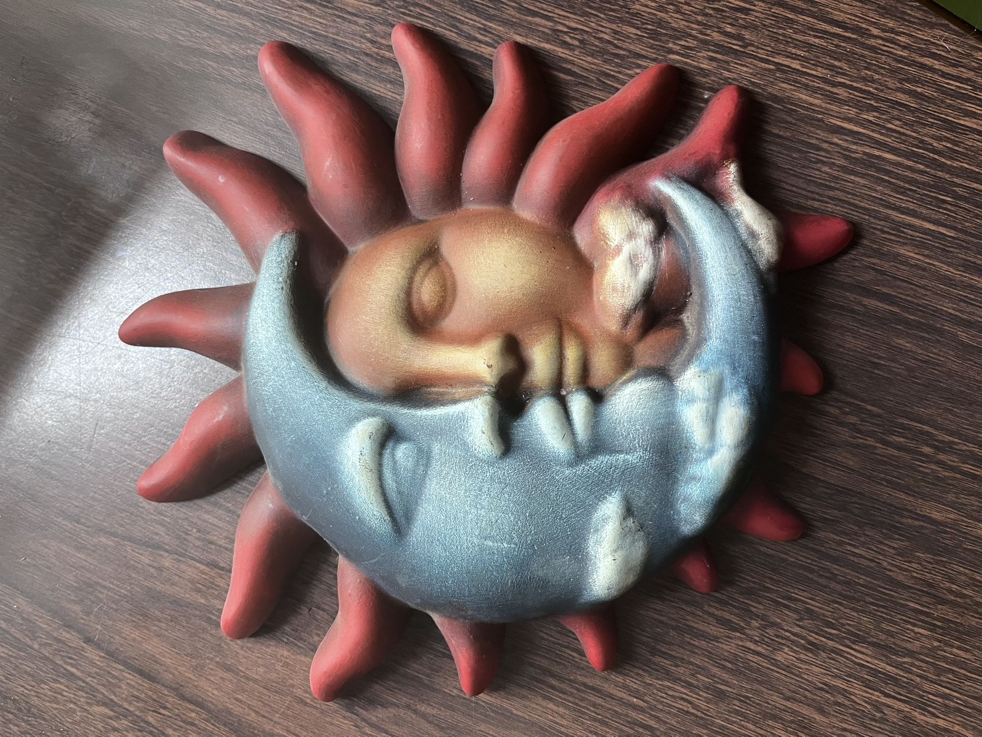 Ceramic Son And Moon Deco