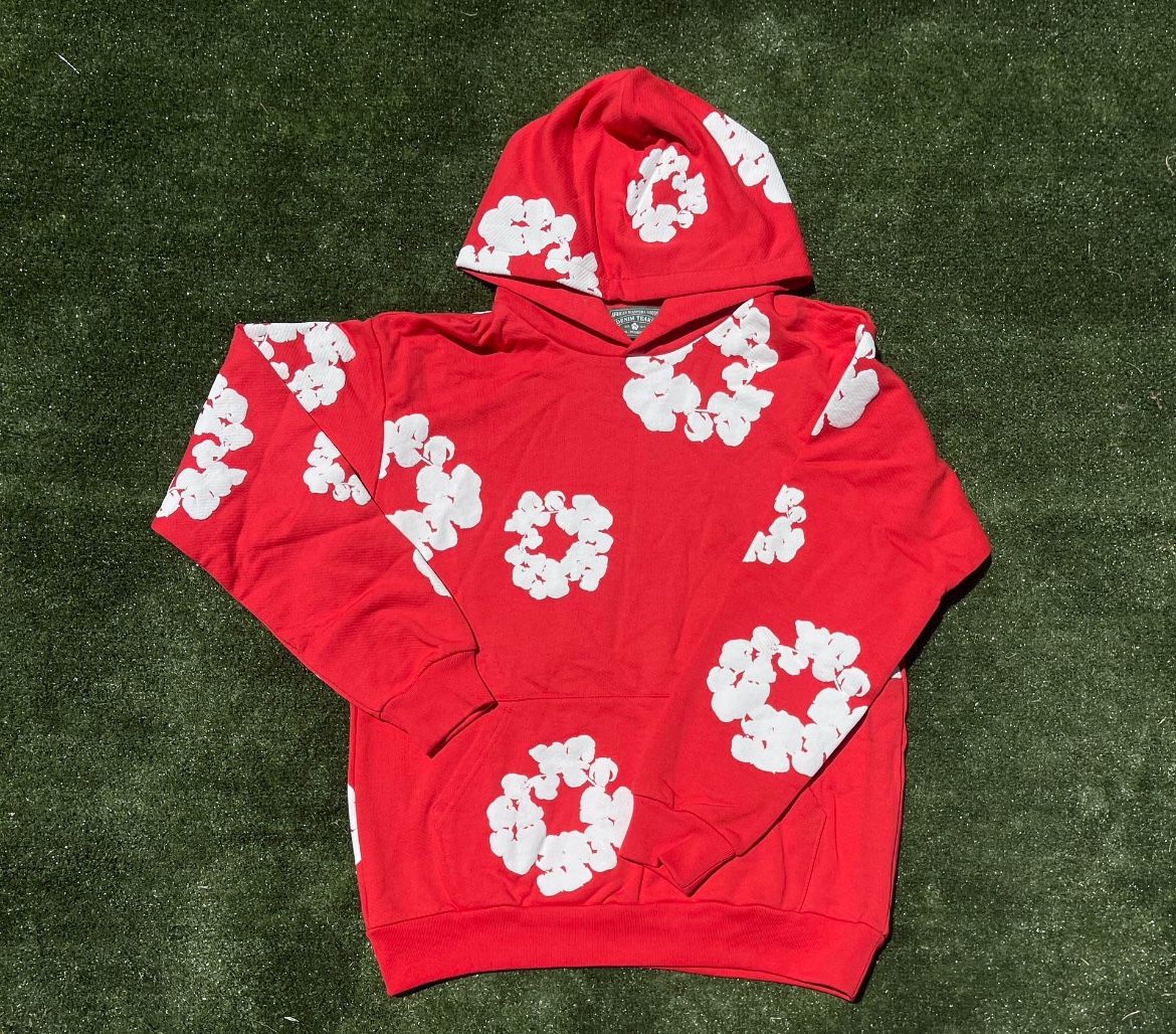 Red Denim Tear Hoodie