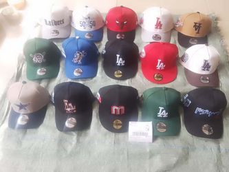Snapbacks and fitted hats