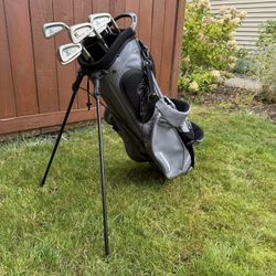 Golf Clubs and New Golf Bag 