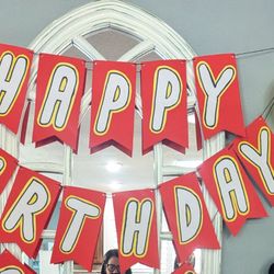 Lego Handmade happy birthday Sign