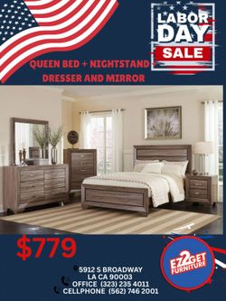 4pcs Bedroom set $50 dollar down with