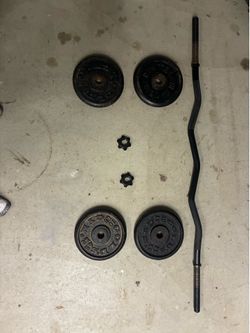 Weight set 45 pounds