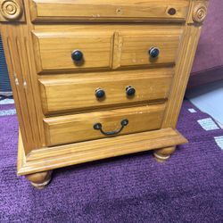  2 Wooden  Nightstand