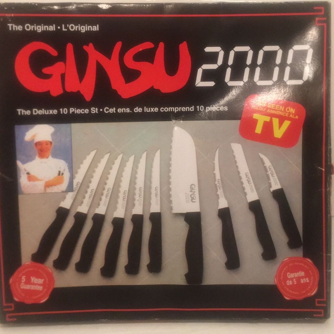 The Original Ginsu 2000 Deluxe 10 piece Knife set “As seen on TV” never  need sharpening new never used in opened box. Note* have 2 sets for Sale in  Issaquah, WA - OfferUp