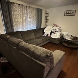 Dark Grey Sectional Couch