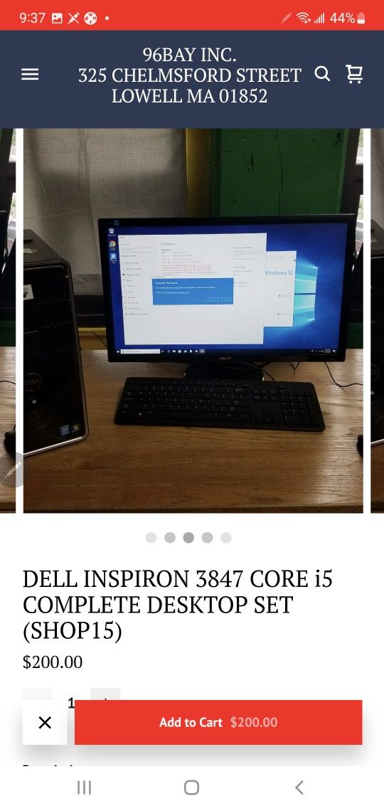 DELL INSPIRON 3847 CORE i5 COMPLETE DESKTOP SET (SHOP15)