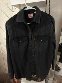 Levis black jean jacket