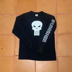 2000’s vintage Marvel The Punisher long sleeve shirt size medium