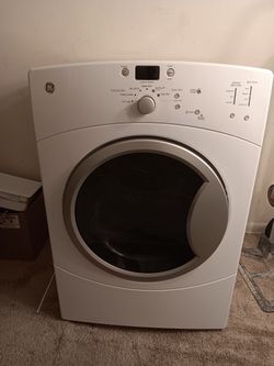White GE Dryer 