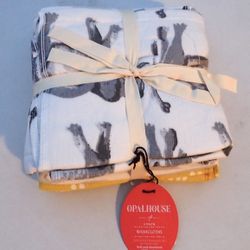 Opalhouse 6-Pack Washcloths Elephant Zebra