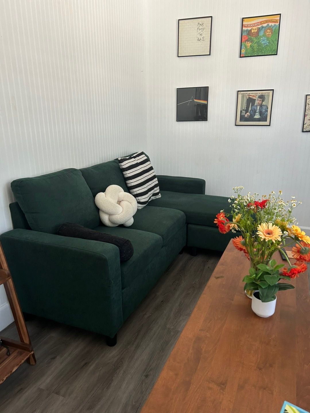Green Couch + Ottoman