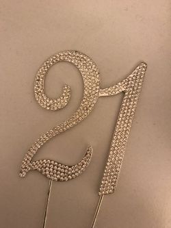 Birthday cake topper - 21