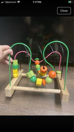 Wooden Bead Maze Activity Toy