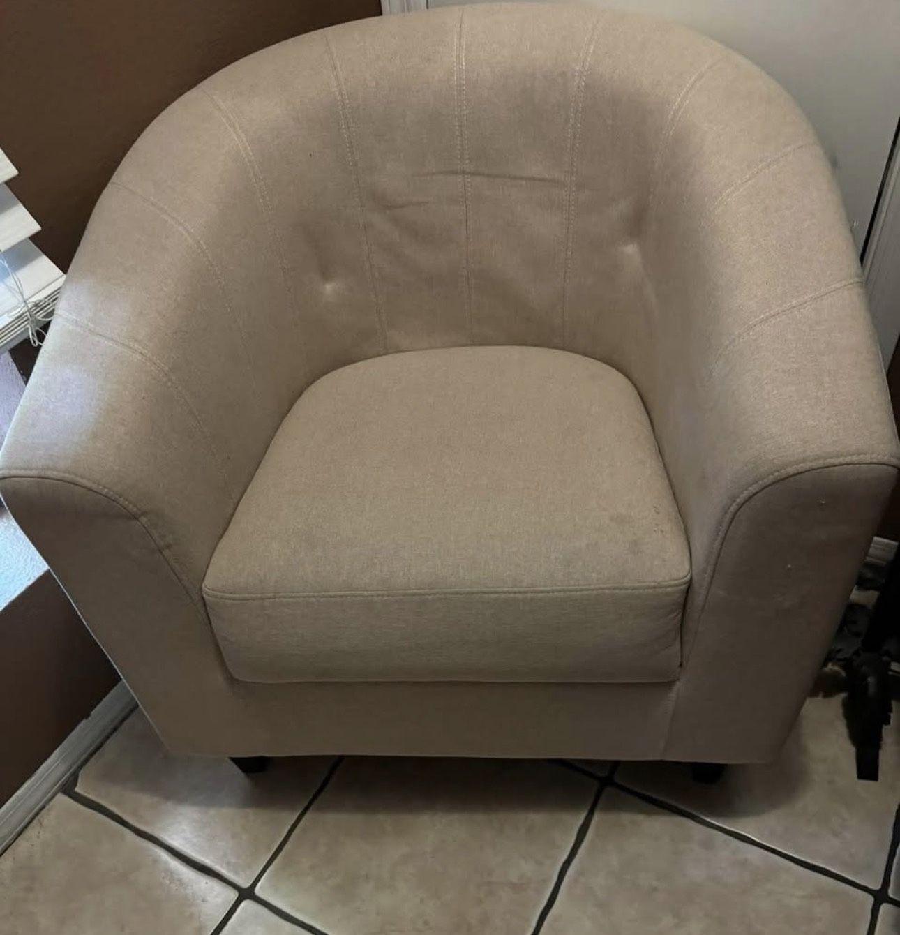 Cream Accent Chair