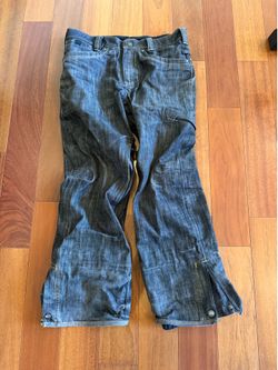 Rare 686 black denim snowboard pant