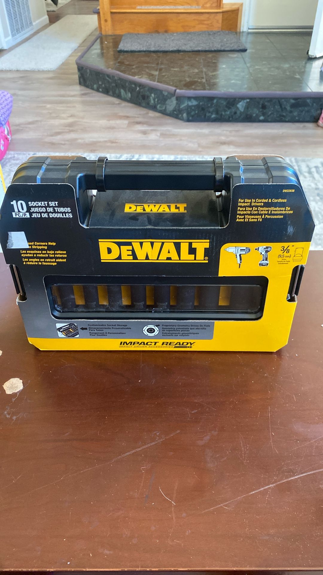 DeWalt DW22838 10pcs Socket Set
