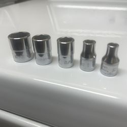 Snap-On Tools Sockets 5 Piece 1/4 Drive