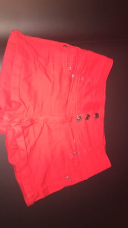 Red High waisted shorts Size:9 Price:$5