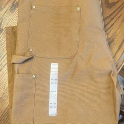 NEW Carhartt  Brown Duck Bib Overalls 