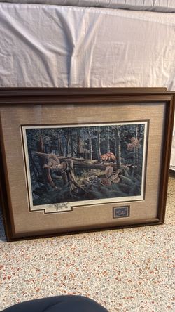 Ken Zylla Signed Wildlife Prints – Matching Framed Set of 4